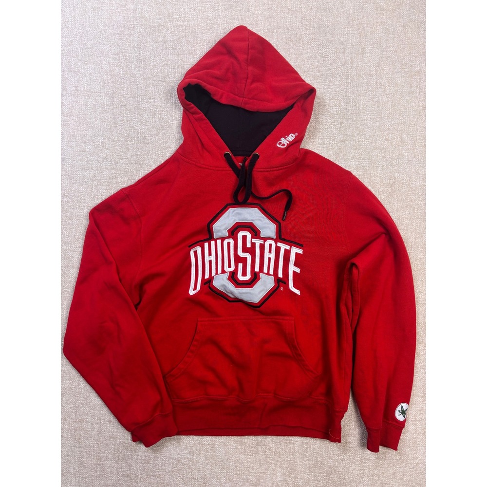 Ohio State Buckeyes Varsity Hoodie Mens Medium Embroidered Pullover Sweatshirt